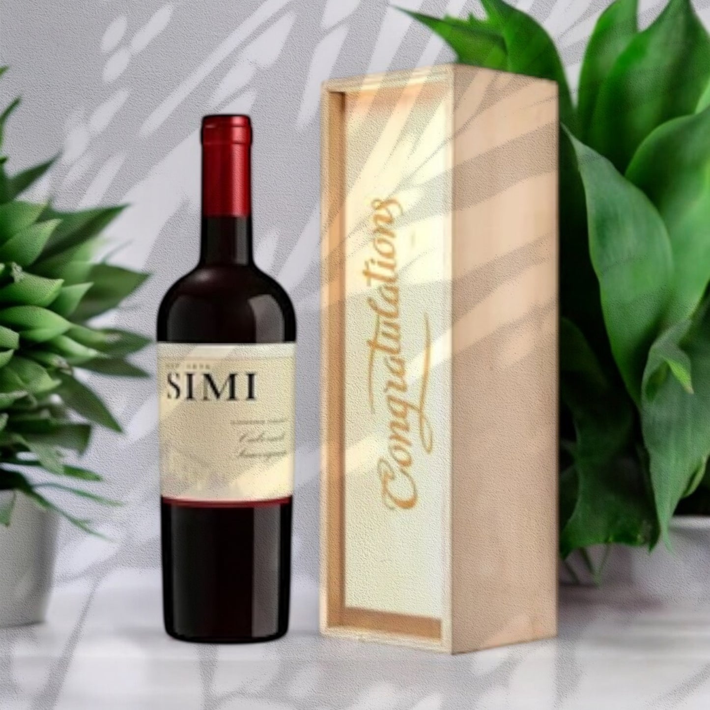 Congratulations gift crate with Simi Cabernet Sauvignon. Ships nationwide from NY.