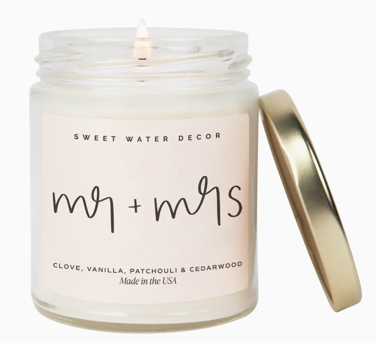 Mr. & Mrs. 9 oz Soy Candle