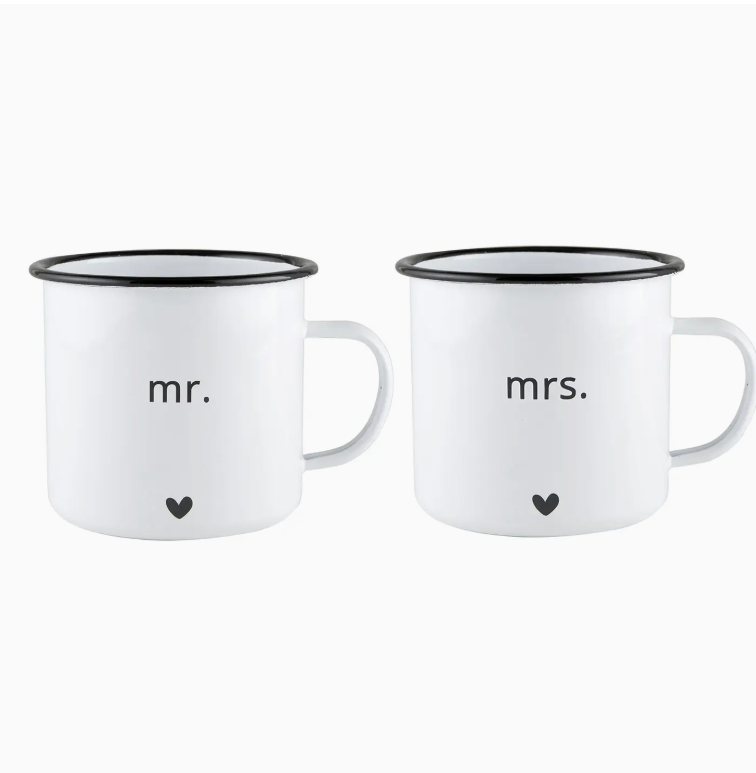 Mr. & Mrs. Ceramic Mug Set
