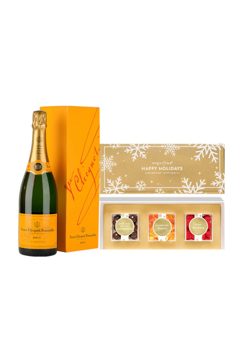 Veuve Clicquot W/Happy Holidays Candy Box