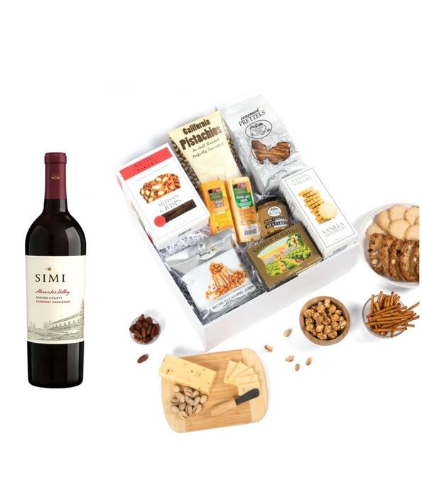 Cheese, Crackers & Wine Gift Box