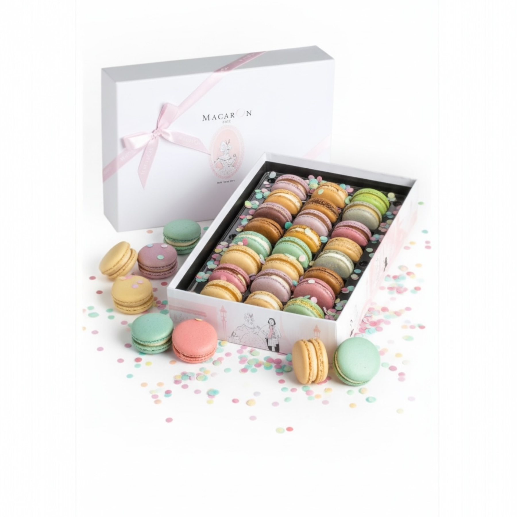2424 マカロン 24pc Macaron Gift Box – Soo Many Basketsᵀᴹ