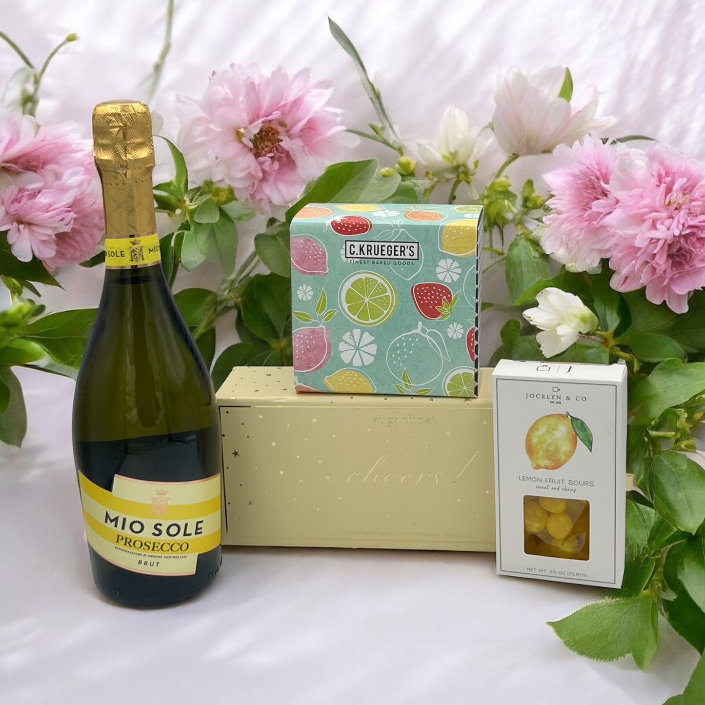 Mio-Sole Prosecco w/Cheers & Cookie Box