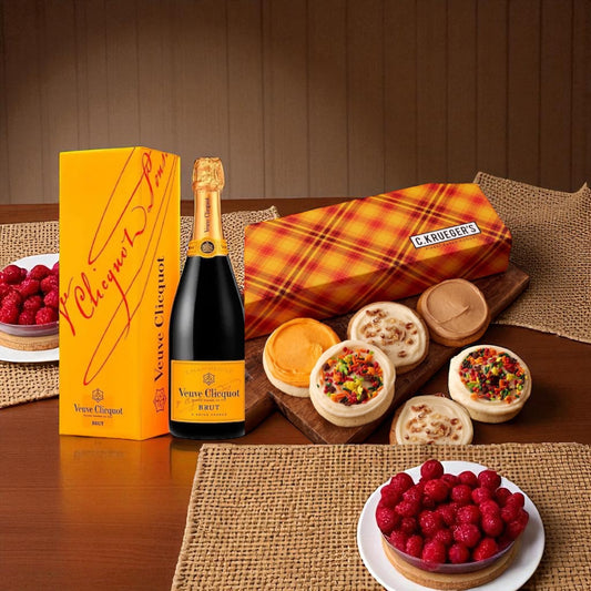 Fall Cookies w/Veuve Clicquot Champagne
