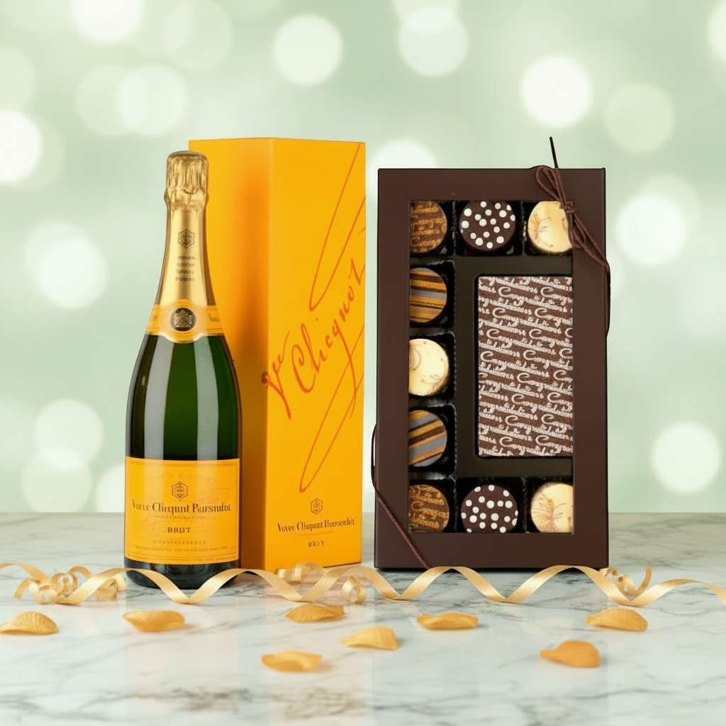 Veuve Clicquot Champagne & Congratulations Truffles
