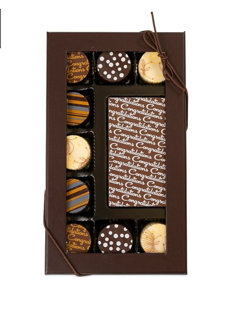 10-Pc. Congratulations Gourmet Chocolate Truffles