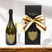 Beauiful bottle of Dom Perignon Champagne 2015 in a black gift box