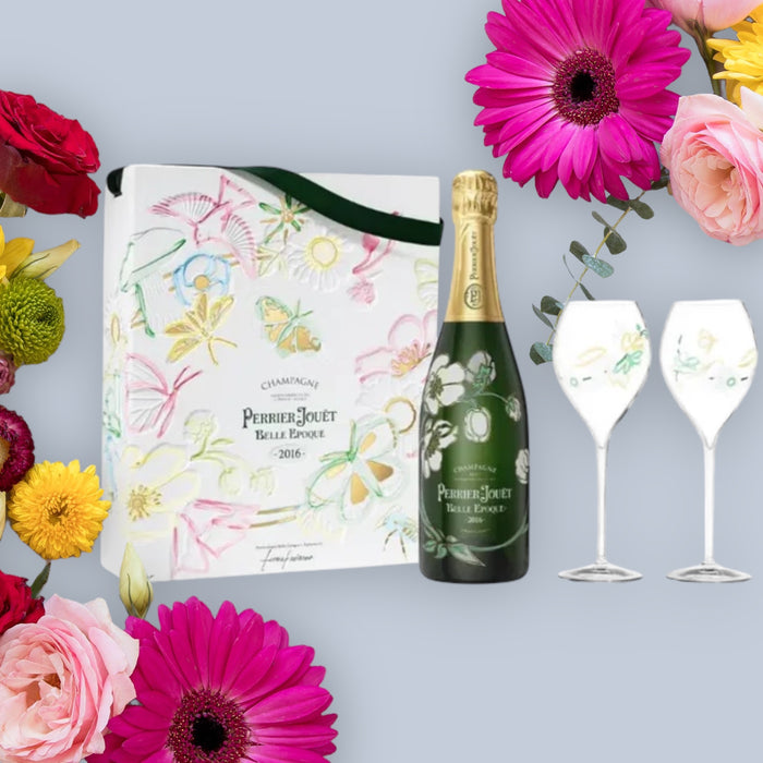 Perrier Jouet Belle Epoque 2016 Cift box with flutes