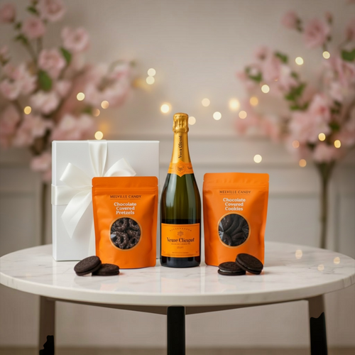Veuve Clicquot w/Chocolate Pretzels & Cookies