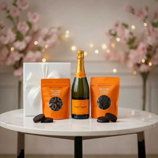 Veuve Clicquot w/Chocolate Pretzels & Cookies