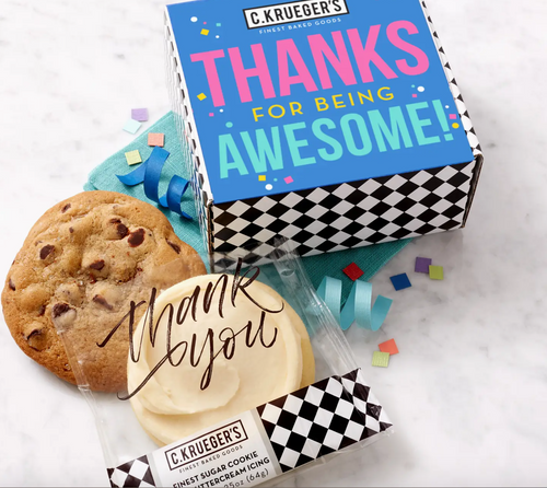 Thanks for Being Awesome Duo Cookie Gift
