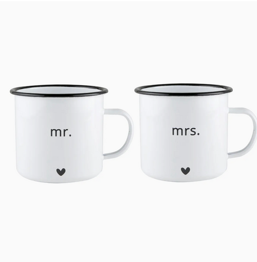 Mr. & Mrs. Ceramic Mug Set