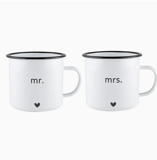 Mr. & Mrs. Ceramic Mug Set