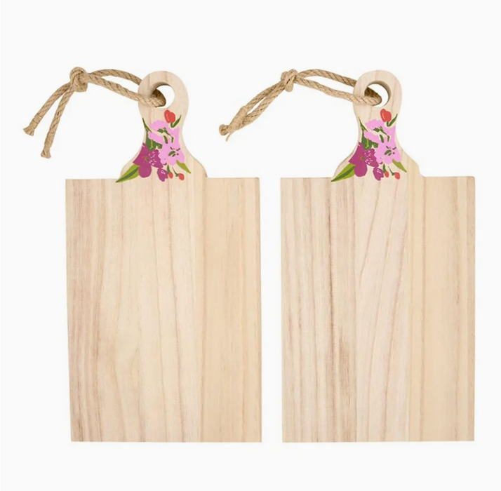 Wood Flower Boards (Set of 2)