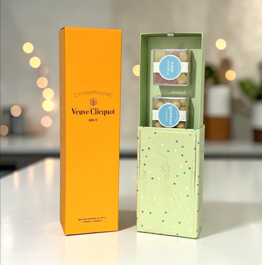 Veuve Clicquot Champagne w/Congratulations Candies