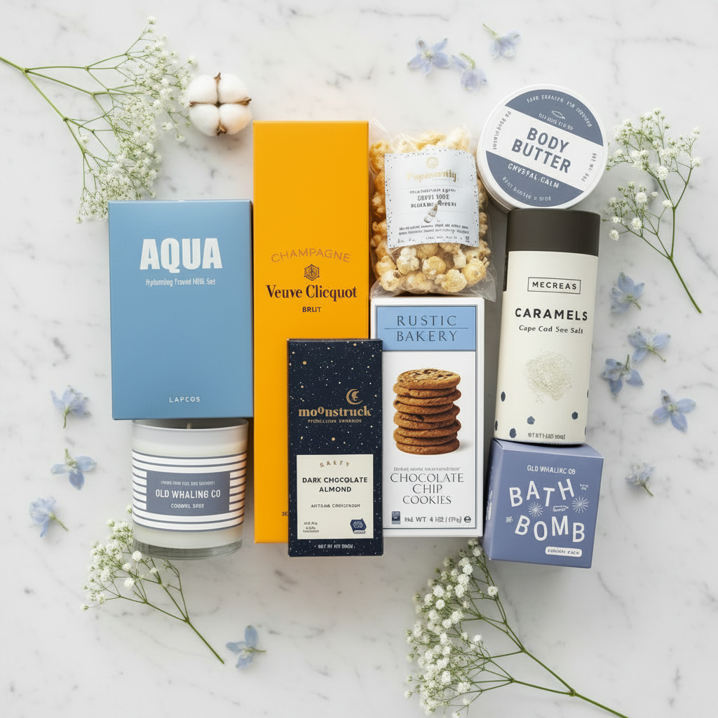 Champagne & Coastal Gift Box