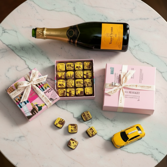 Veuve Clicquot w/NYC Themed Caramels