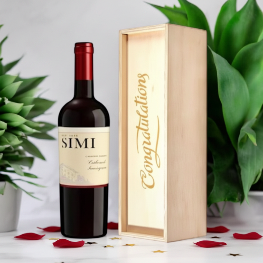 Congratulations Crate w/Wine