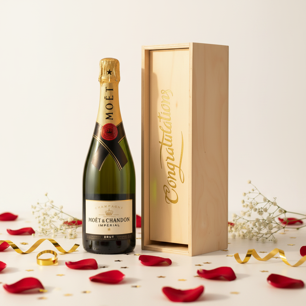 Congratulations Moet & Chandon Champagne Crate