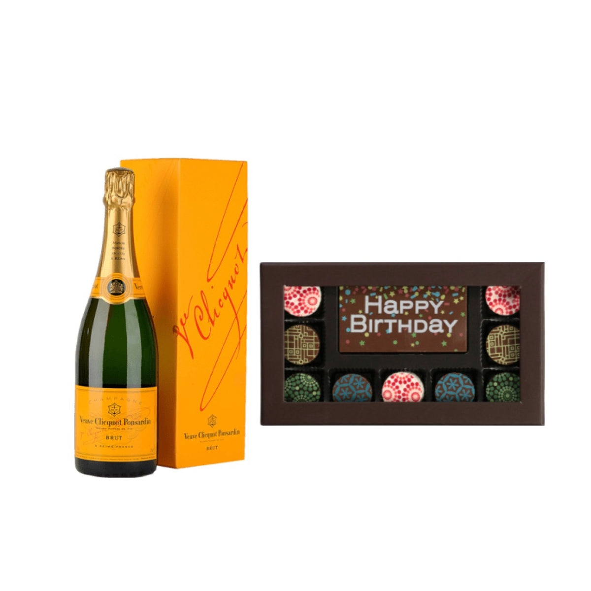 Veuve Clicquot Brut Champagne with Godiva Chocolate Box