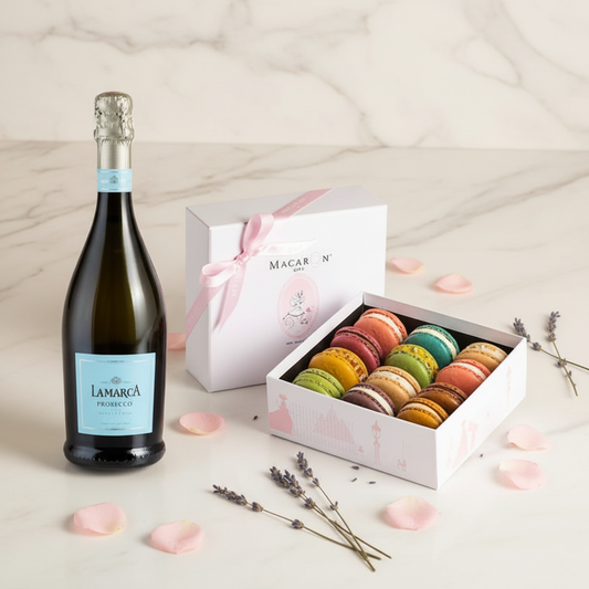 LaMarca Prosecco W/12pc Macarons