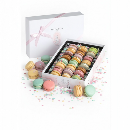 24pc pastel macarons