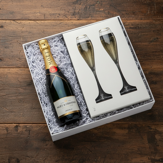 Moet & Chandon Champagne w/Flutes