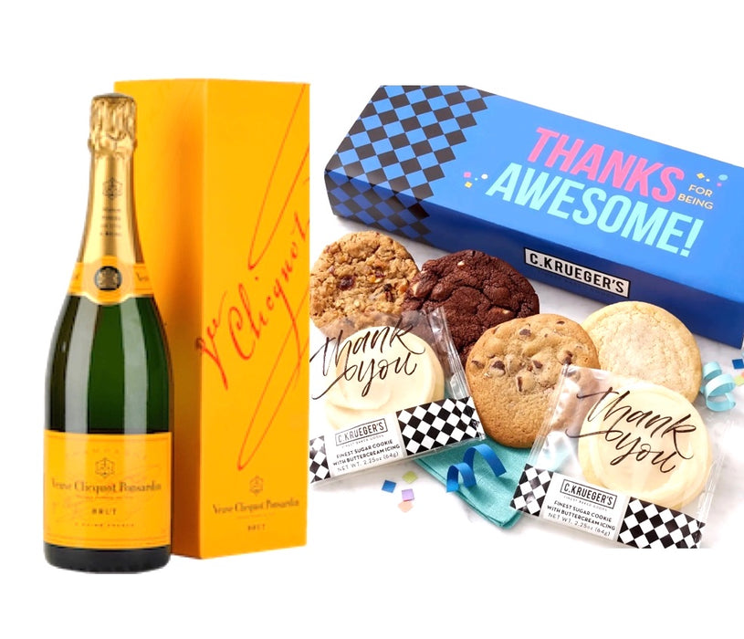 Thanks Soo Much Cookies w/Veuve Clicquot Brut