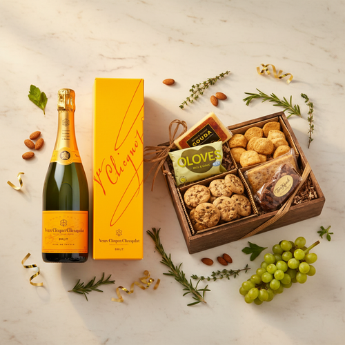 Veuve Clicquot Champagne & Hors D'Oeuvre Tray