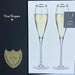Gift box includes Dom Perignon and champagne flutes