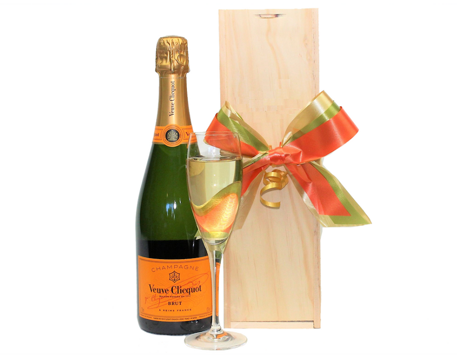 Veuve Clicquot Brut Wood Case