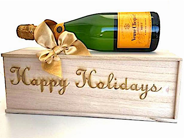 Happy Holidays Crate w/Veuve Clicquot