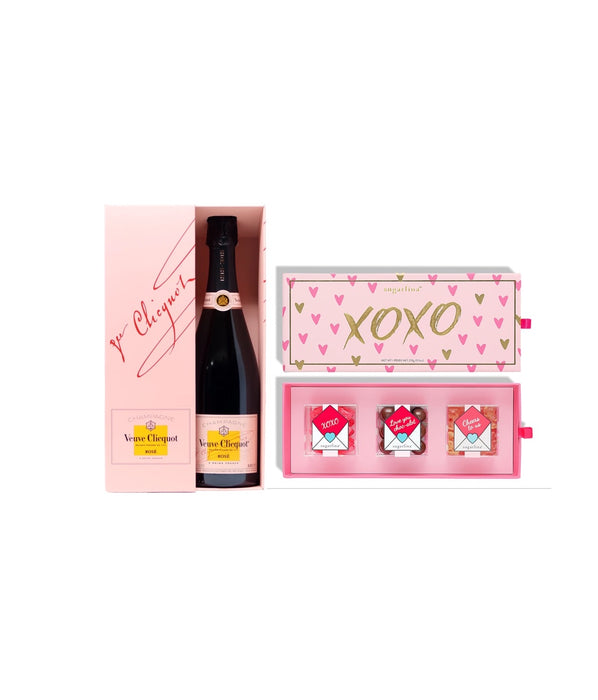Veuve Clicquot Rose  w/Sugarfina XOXO